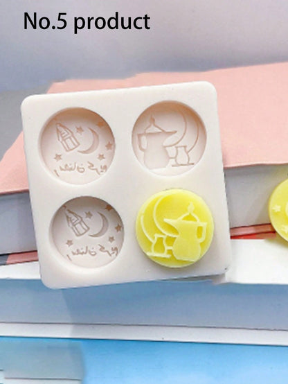 قالب شوكولاتة سيليكون حلويات بتصميم عبارة الى منزل قطعة واحدة