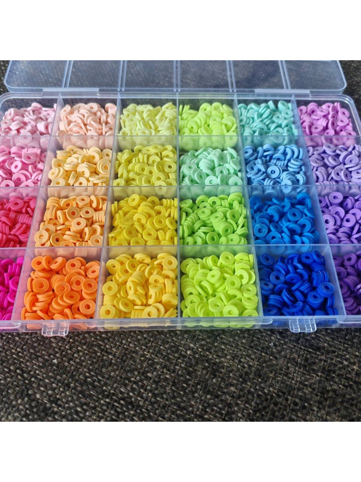 مجموعة أدوات صنع أساور عصرية، خرزات الطين والحجر الأسود، مناسبة لصنع المجوهرات باليد للنساء. مثالي كهدايا وهدايا للمهرجانات.