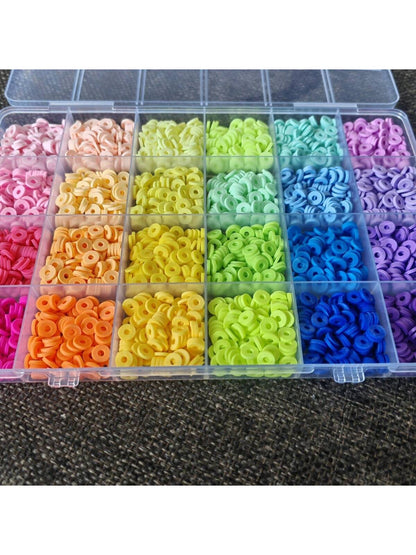 مجموعة أدوات صنع أساور عصرية، خرزات الطين والحجر الأسود، مناسبة لصنع المجوهرات باليد للنساء. مثالي كهدايا وهدايا للمهرجانات.