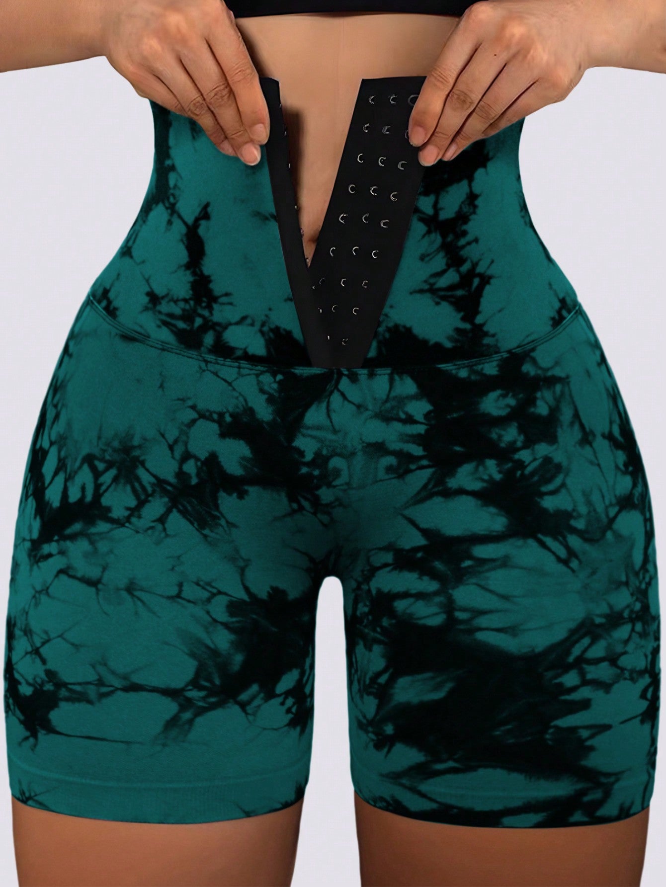 سروال رياضي نسائي برباط وتصميم موضة تاي داي