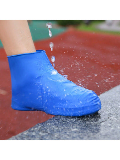 زوج واحد من أغطية أحذية المطر من اللاتكس الخارجية غير القابلة للتصرف، أحذية نقل محمولة للخارج