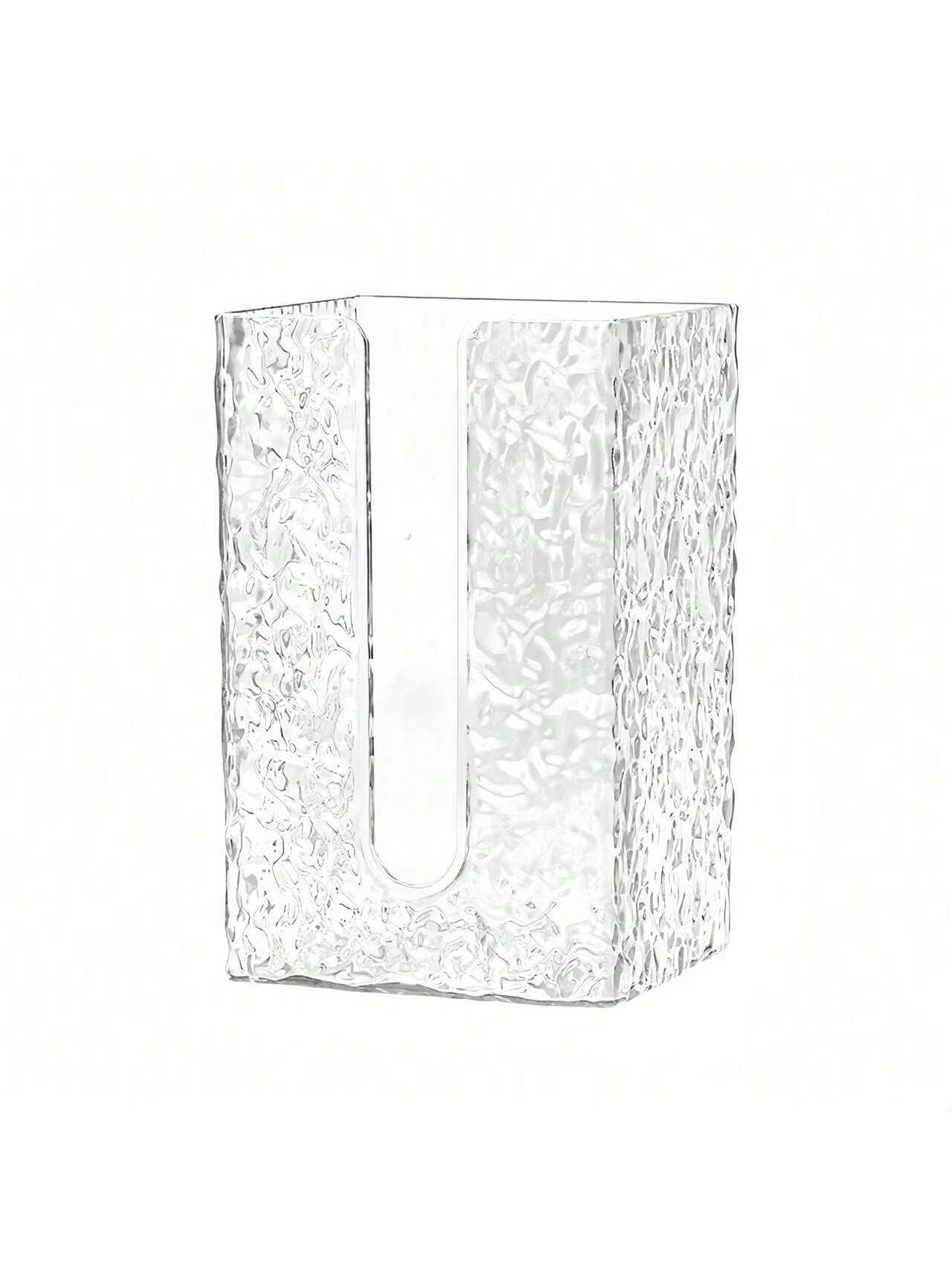 دلو تخزين ورق التواليت المعلق على الحائط للمناديل الورقية الوجه، صندوق تخزين مناديل الحمام والمطبخ واضح ذو فتحة كبيرة