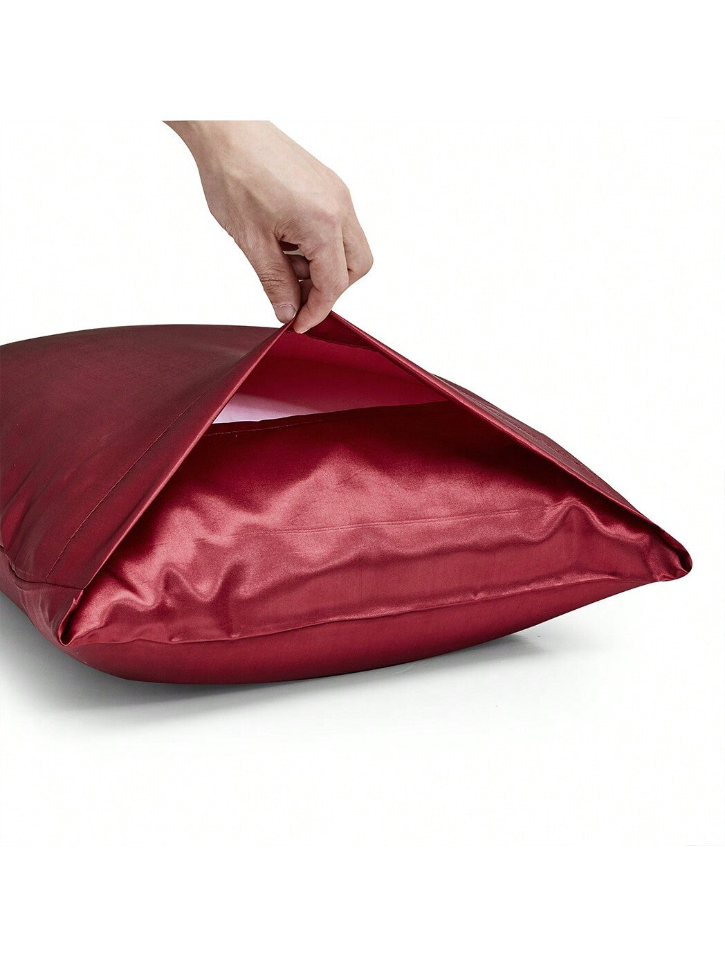 غطاء وسادة جينز بسيط بلون سادة قطعة واحدة