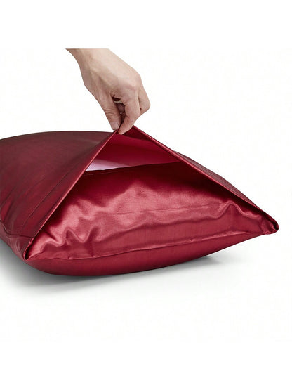 غطاء وسادة جينز بسيط بلون سادة قطعة واحدة