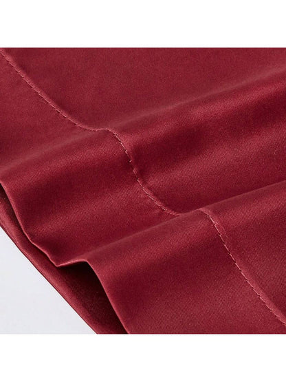 غطاء وسادة جينز بسيط بلون سادة قطعة واحدة