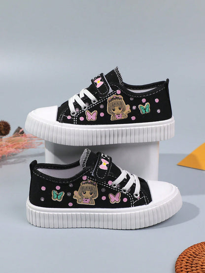 حذاء كاجوال للأطفال من الجنسين بنمط قماشي، حذاء رياضي بنعل سميك للأطفال بين الأعمار 8-16 سنة، خفيف الوزن