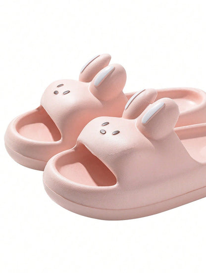 شباشب صيفية للفتيات الصغيرات 2024، شبشب أميرة كرتوني بطبعة الأرنب، للحمام و الاستحمام، مانعة للانزلاق.