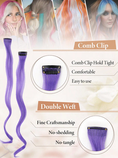 وصلات شعر بمشبك