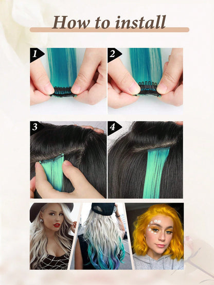 وصلات شعر بمشبك