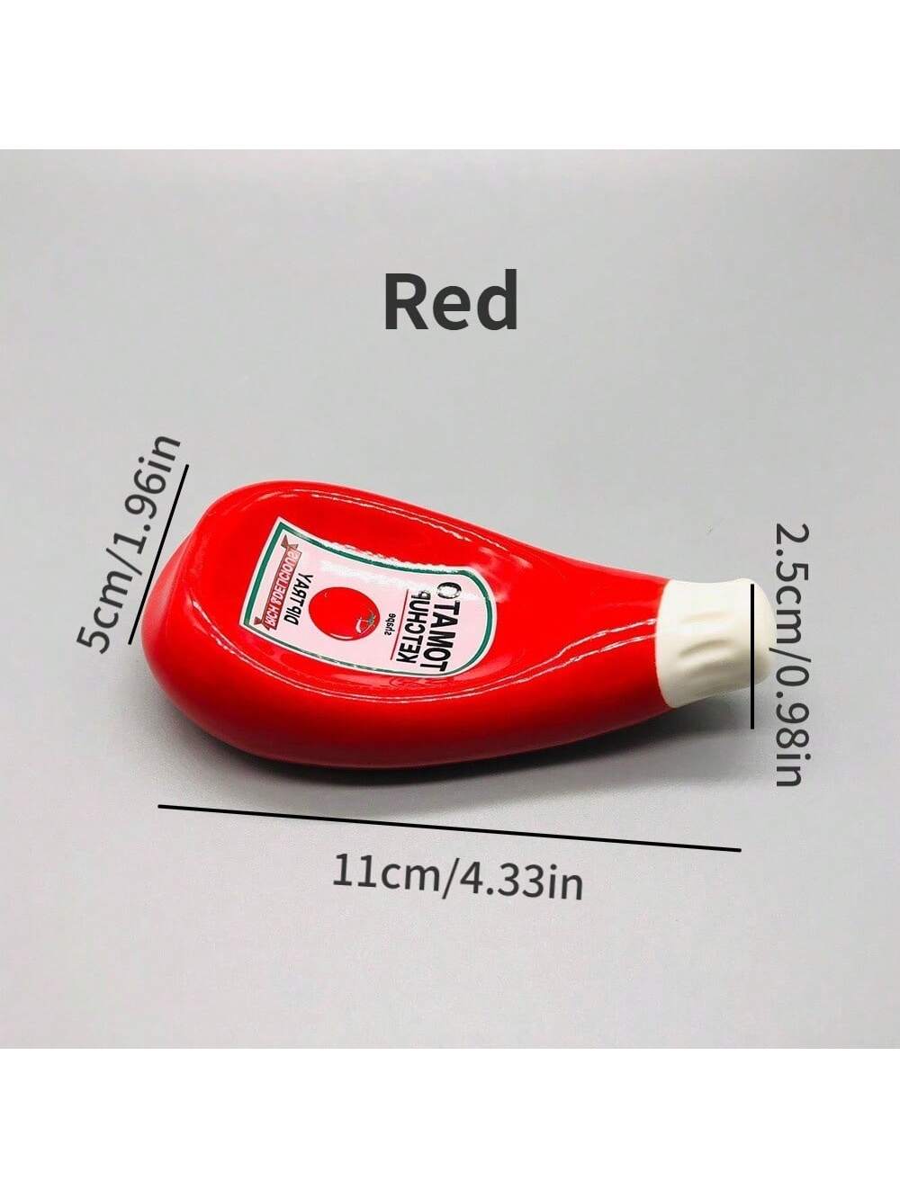 قطعة واحدة من أطباق وأوعية السيراميك المصممة على شكل زجاجة الكاتشب مُعدة للغمس في صلصة الصويا، أطباق التوابل والخردل مناسبة للمنزل والمطاعم، آمنة للغسل في غسالة الصحون، لوازم مدرسية، العودة إلى المدرسة