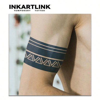 وشم مؤقت ذو مظهر احترافي ، وشم نصف دائم ، ذو تقنية ثورية للوشم، سوار المايا، وشم مؤقت للذراع ، تدوم طويلاً،