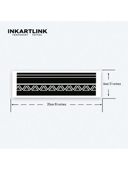 وشم مؤقت ذو مظهر احترافي ، وشم نصف دائم ، ذو تقنية ثورية للوشم، سوار المايا، وشم مؤقت للذراع ، تدوم طويلاً،
