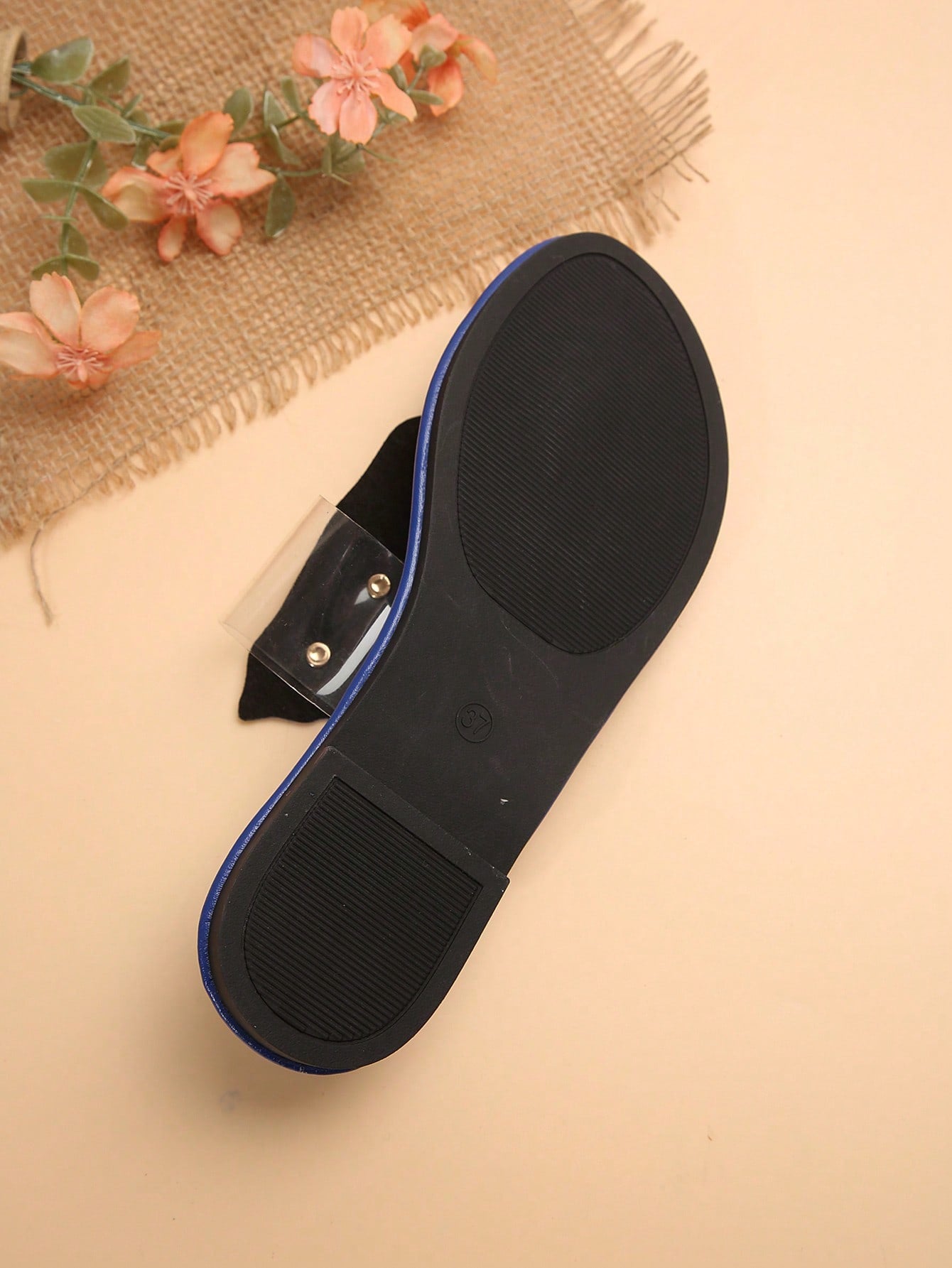 شبشب نسائي صيفي مسطح جديد ، فليب فلوب طبعة ريش موضة، صنادل شاطئية متعددة الاستخدامات