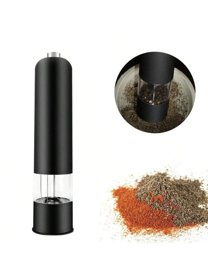 طاحونة ملح وفلفل تعمل باللمس الآلية، طاحونة توابل كهربائية قابلة للتعديل، أداة مطبخ