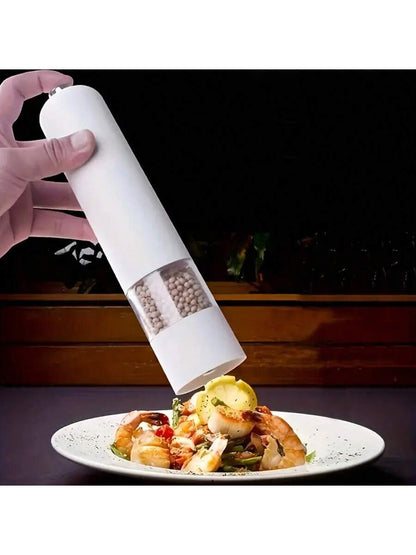 طاحونة ملح وفلفل تعمل باللمس الآلية، طاحونة توابل كهربائية قابلة للتعديل، أداة مطبخ