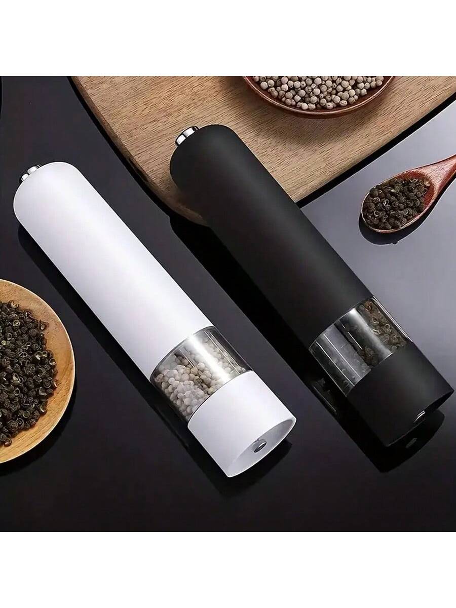 طاحونة ملح وفلفل تعمل باللمس الآلية، طاحونة توابل كهربائية قابلة للتعديل، أداة مطبخ
