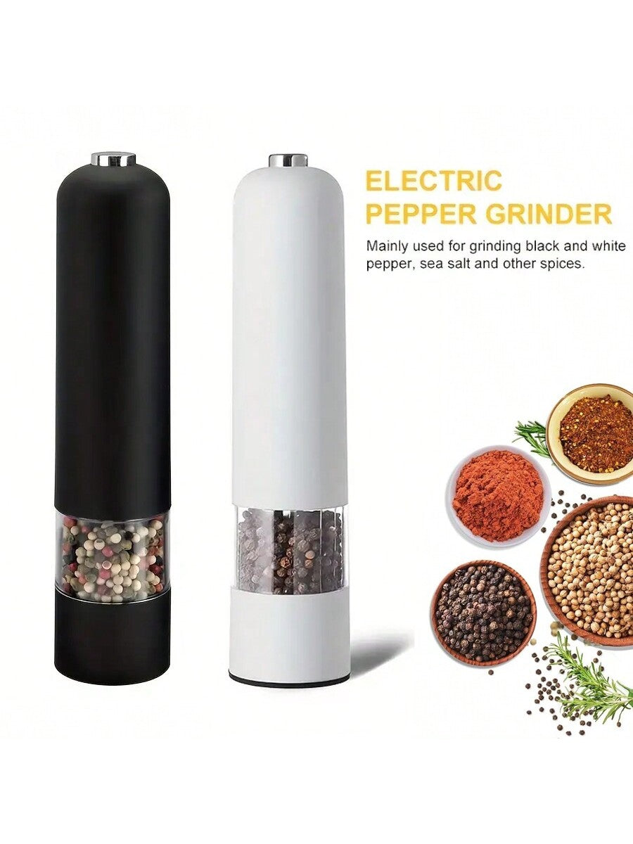 طاحونة ملح وفلفل تعمل باللمس الآلية، طاحونة توابل كهربائية قابلة للتعديل، أداة مطبخ