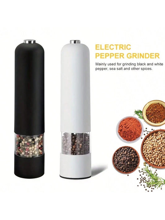 طاحونة ملح وفلفل تعمل باللمس الآلية، طاحونة توابل كهربائية قابلة للتعديل، أداة مطبخ