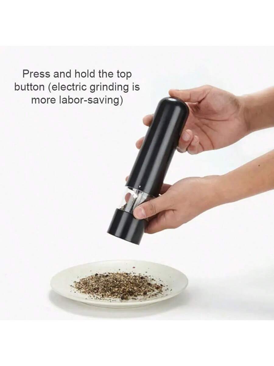 طاحونة ملح وفلفل تعمل باللمس الآلية، طاحونة توابل كهربائية قابلة للتعديل، أداة مطبخ
