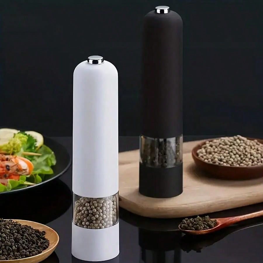 طاحونة ملح وفلفل تعمل باللمس الآلية، طاحونة توابل كهربائية قابلة للتعديل، أداة مطبخ