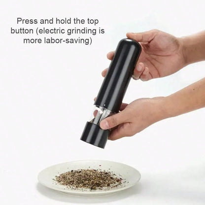 طاحونة ملح وفلفل تعمل باللمس الآلية، طاحونة توابل كهربائية قابلة للتعديل، أداة مطبخ