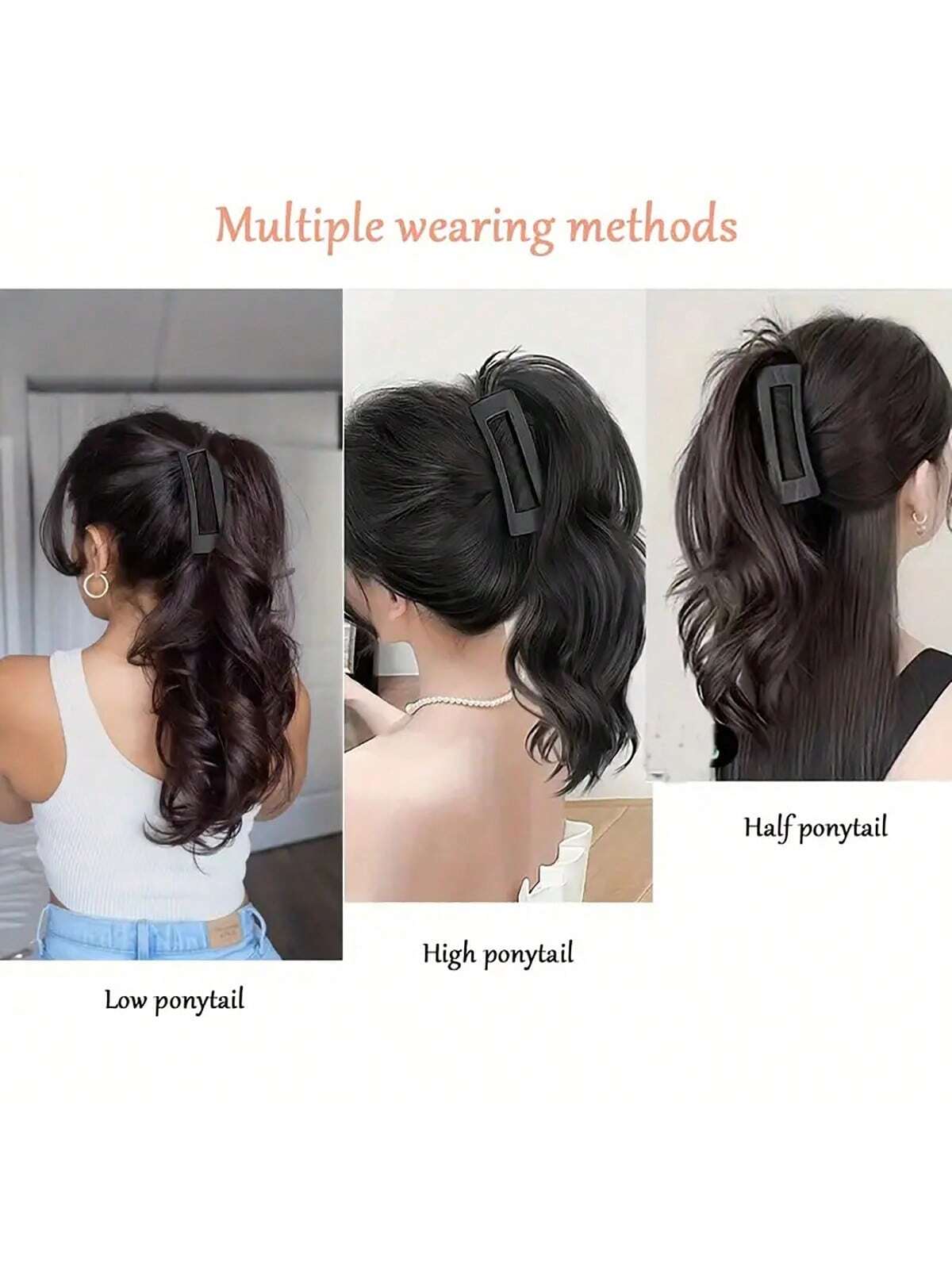 شعر مستعار بونيتيل للنساء مضفور محاكي للشعر الكوري اللطيف والبارد بمشبك خطاف مجعد وضعف ربطة الشعر العالية شعر مستعار بونيتيل Scrunchy الكليب