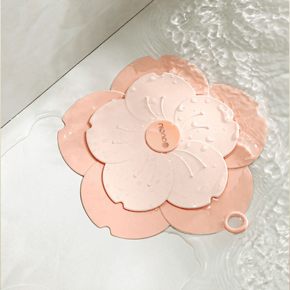 غطاء الختم السيليكوني للمرحاض الوردي برائحة الزهر الساكورا مانع التسرب، أداة مانع روائح الحشرات للصرف الصحي، ناعم ومناسب، لا يتحرك بسهولة، مناسب للمطابخ والحمامات ومغاسل الصحون