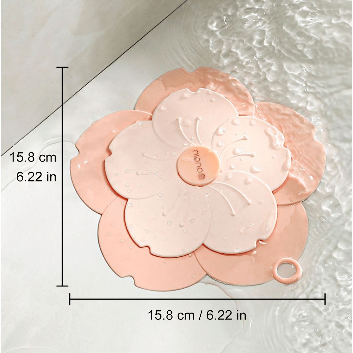 غطاء الختم السيليكوني للمرحاض الوردي برائحة الزهر الساكورا مانع التسرب، أداة مانع روائح الحشرات للصرف الصحي، ناعم ومناسب، لا يتحرك بسهولة، مناسب للمطابخ والحمامات ومغاسل الصحون