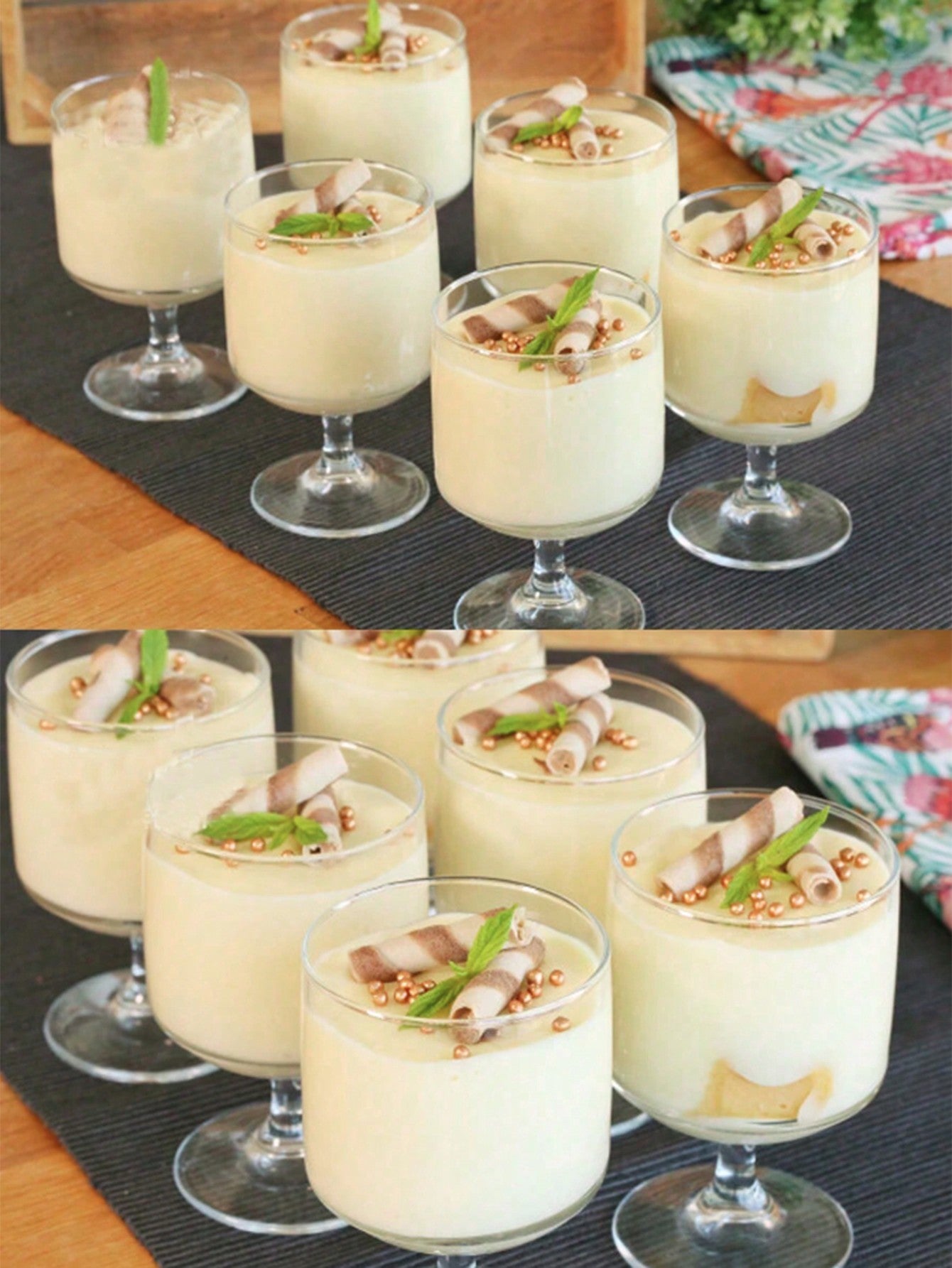 أوعية مهلبية لأدوات الخبز الحلويات، أكواب بلاستيكية سعة 150 مل للديكور والحفلات والأعراس والمناسبات، أكواب إعادة الاستخدام لصنع الكيك