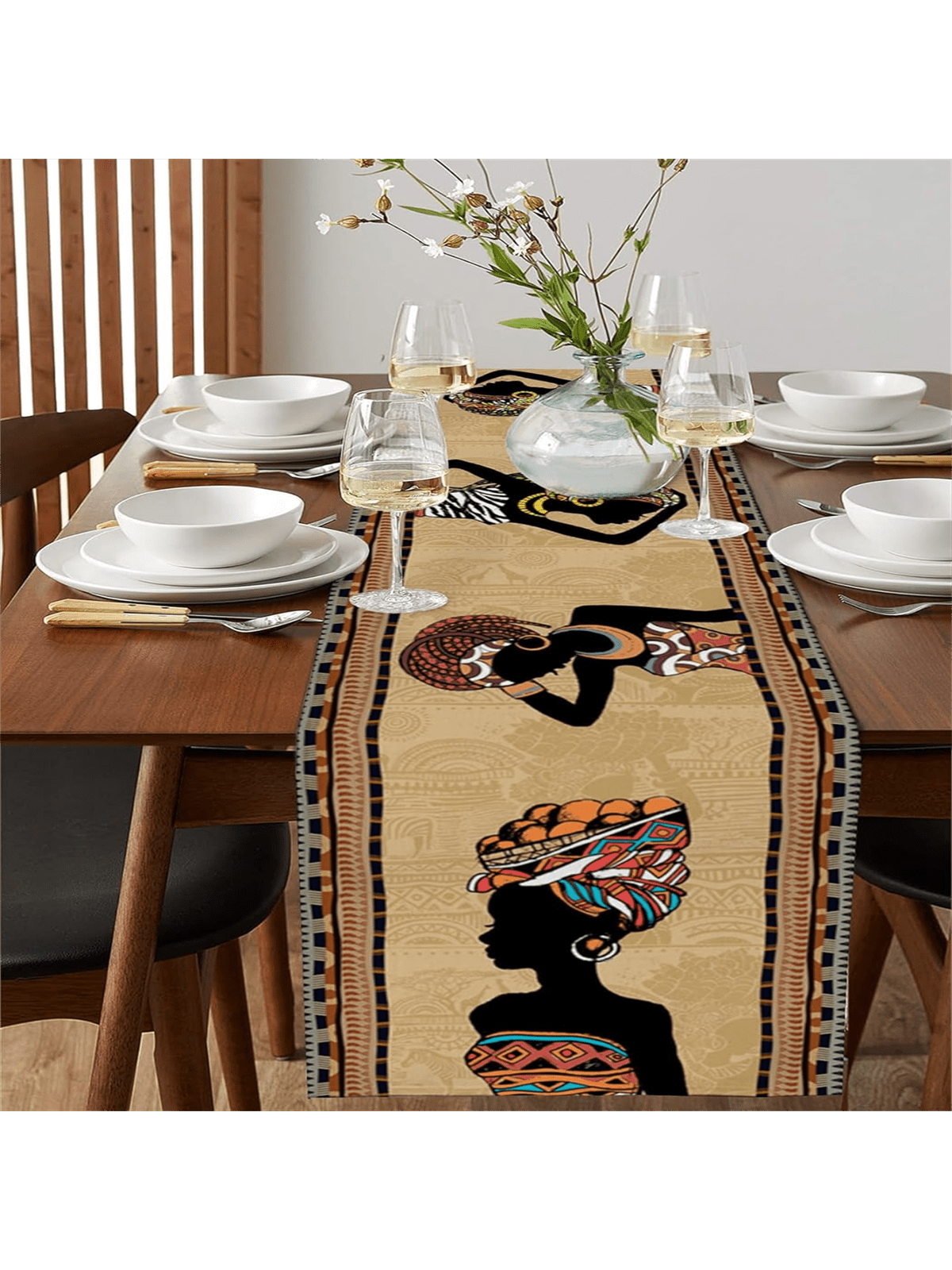 جرينية طاولة من الكتان الأفريقي