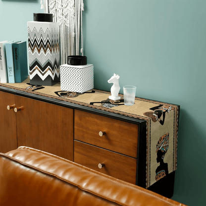 جرينية طاولة من الكتان الأفريقي