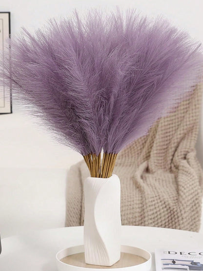 أعشاب بامباس اصطناعية بأوراق ريد وهمية 10 قطعة