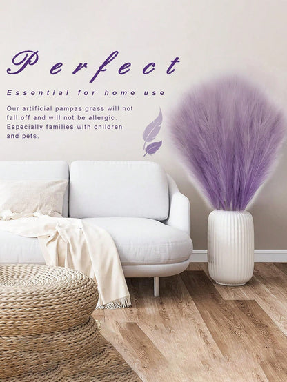 أعشاب بامباس اصطناعية بأوراق ريد وهمية 10 قطعة