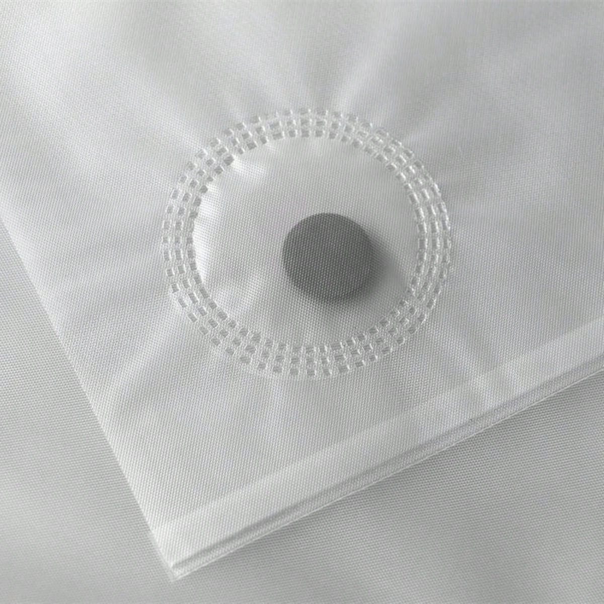 ستارة دش مطبوعة بحصى 3D ومقاومة للماء من PEVA قطعة واحدة