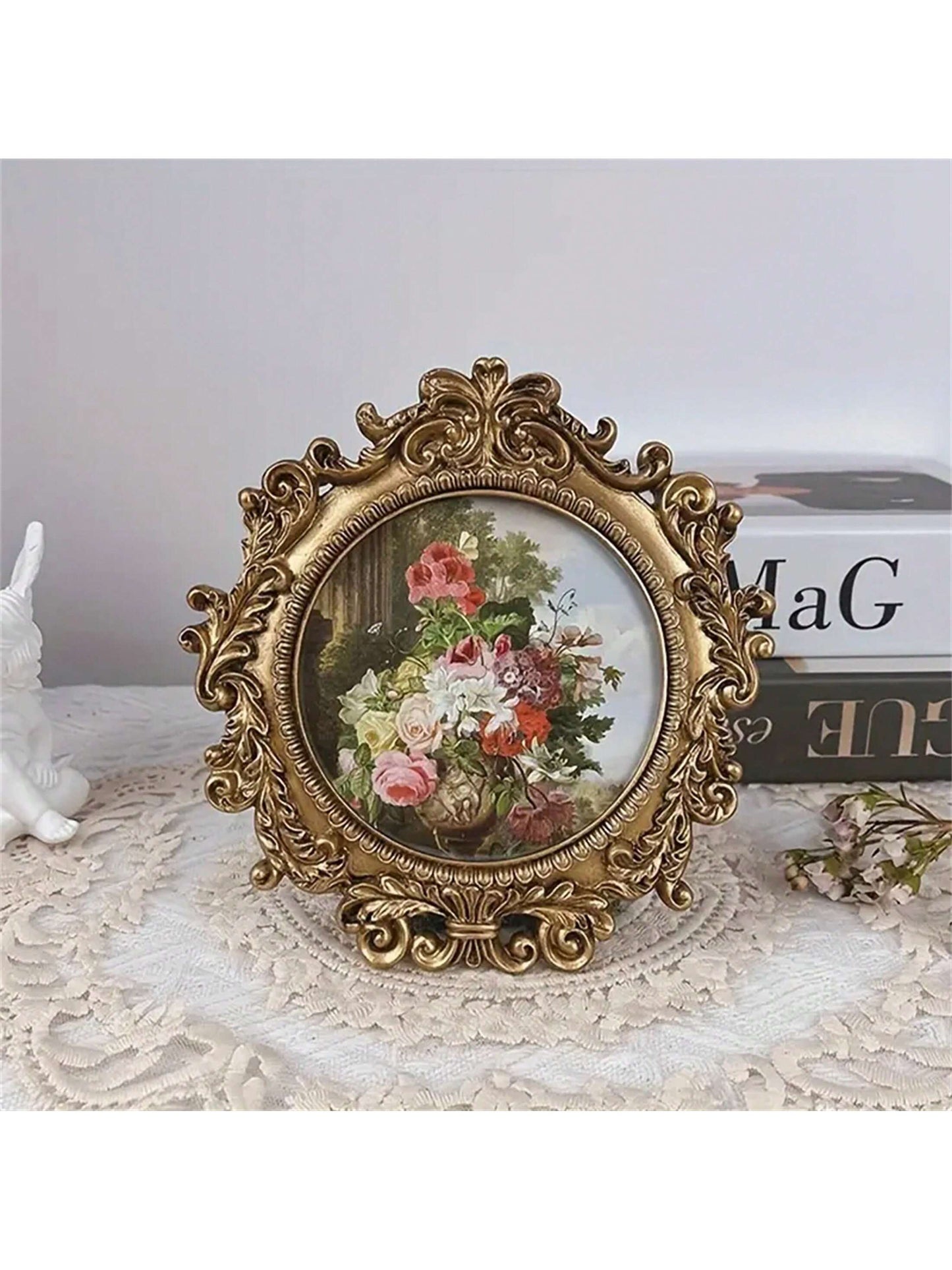 إطار صور شبه مصنوع من الورق الأمريكي العتيق