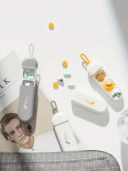 صندوق أدوية محمول متعدد الوظائف على شكل شبكة سحب صغير مصغر للسفر مزود بثلاثة أجزاء