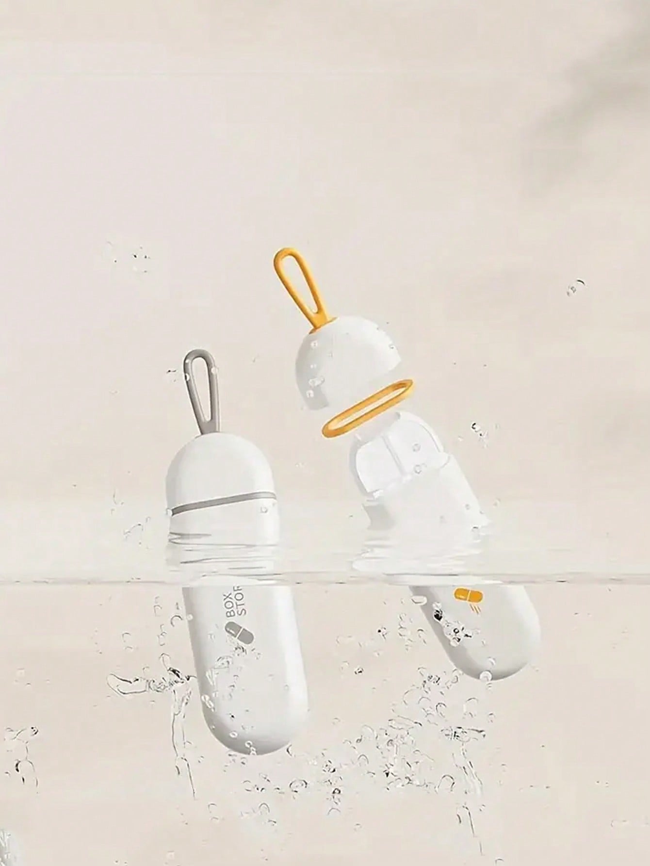 صندوق أدوية محمول متعدد الوظائف على شكل شبكة سحب صغير مصغر للسفر مزود بثلاثة أجزاء