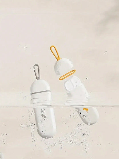 صندوق أدوية محمول متعدد الوظائف على شكل شبكة سحب صغير مصغر للسفر مزود بثلاثة أجزاء