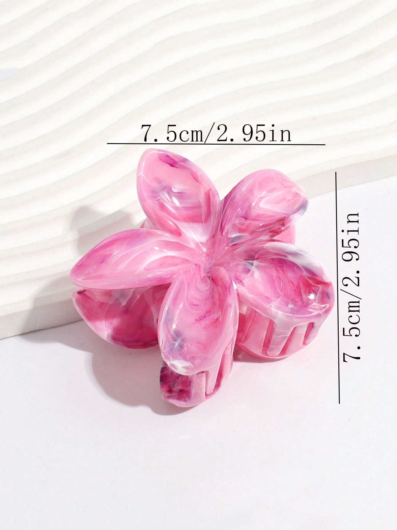 مشبك شعر بزهرة البلوميريا الوردية، إكسسوارات شعر نسائية قابلة للتزيين