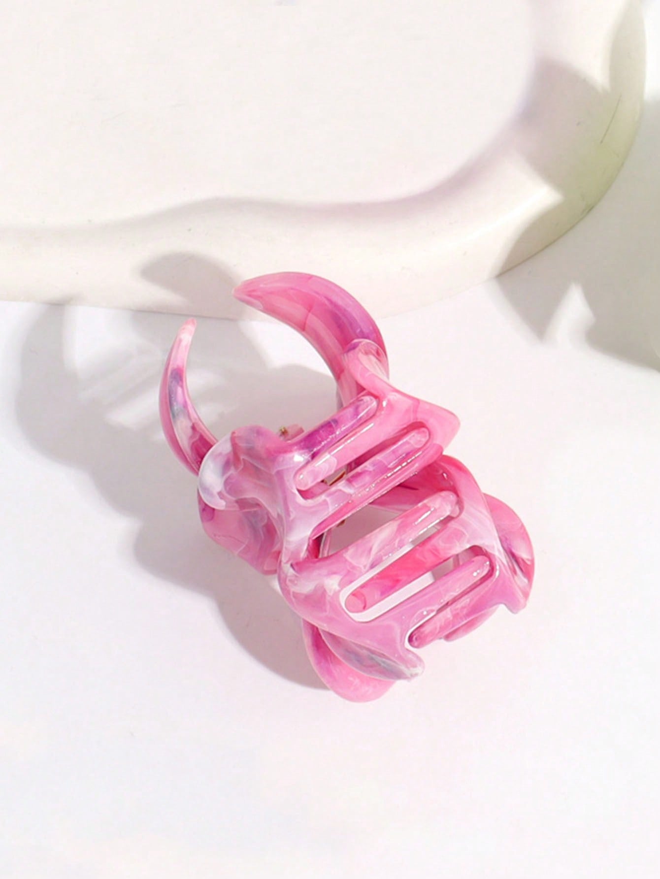 مشبك شعر بزهرة البلوميريا الوردية، إكسسوارات شعر نسائية قابلة للتزيين