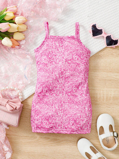 بدلة أطفال حديثي الولادة للفتيات مطبوع عليها رسمة قطة لطيفة مع حمالات، موضة