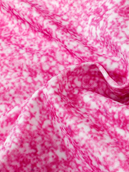 بدلة أطفال حديثي الولادة للفتيات مطبوع عليها رسمة قطة لطيفة مع حمالات، موضة