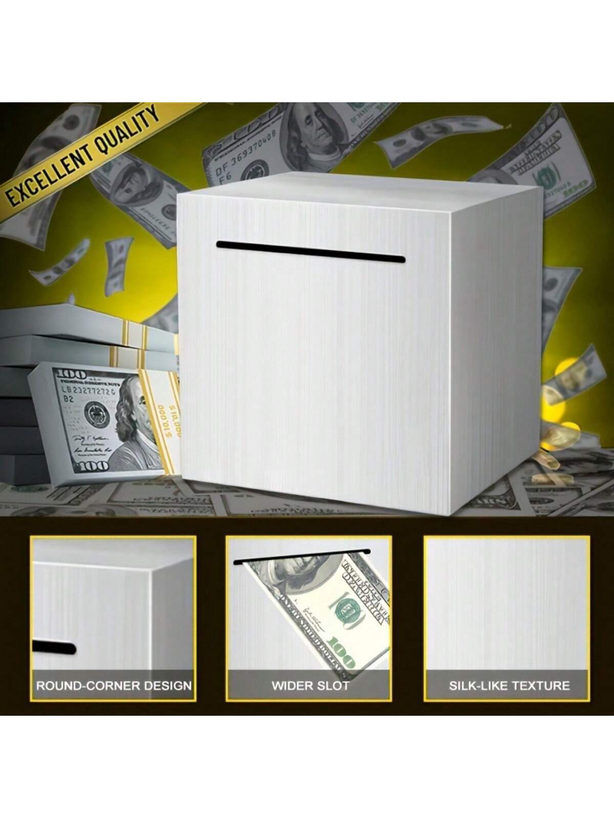 بنك الادخار مصنوع من الفولاذ المقاوم للصدأ للكبار