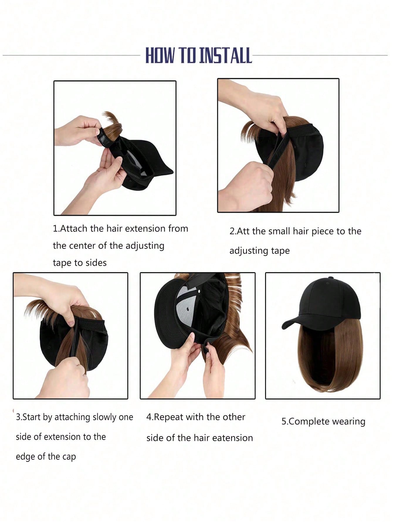 باروكات شعر اصطناعي منسوجة