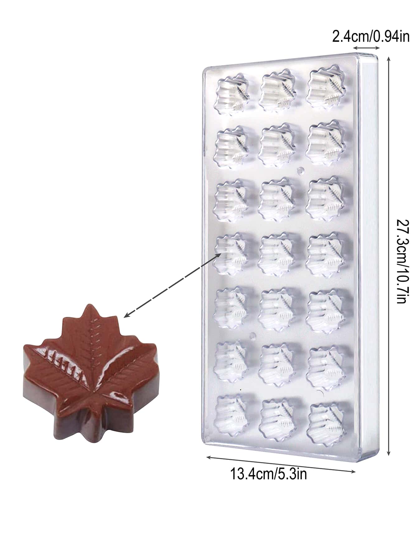 قالب شوكولاتة بلاستيكي للاستخدام المنزلي