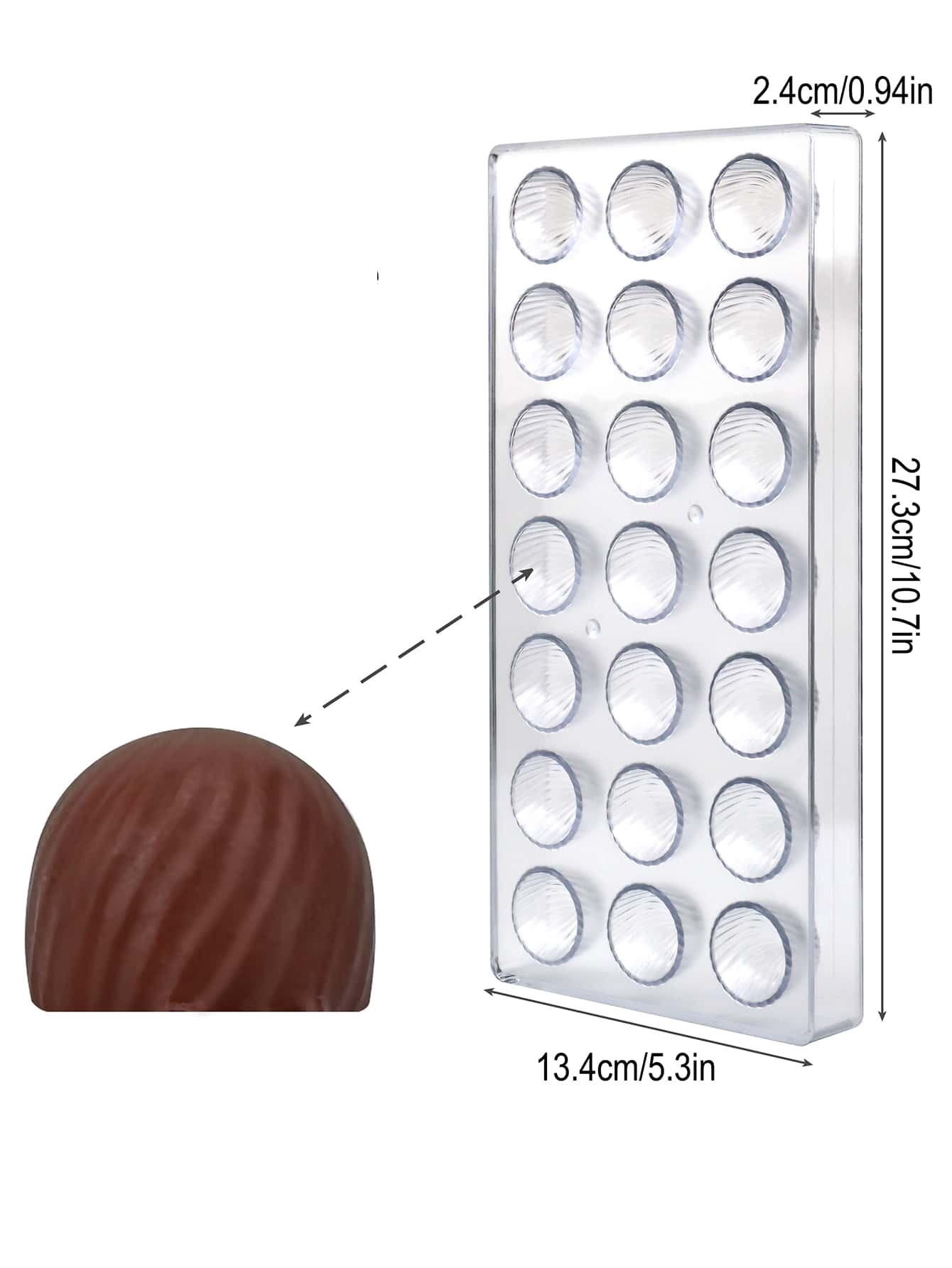قالب شوكولاتة بلاستيكي للاستخدام المنزلي