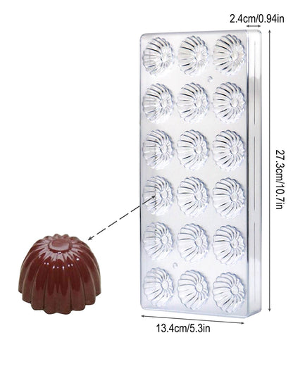 قالب شوكولاتة بلاستيكي للاستخدام المنزلي
