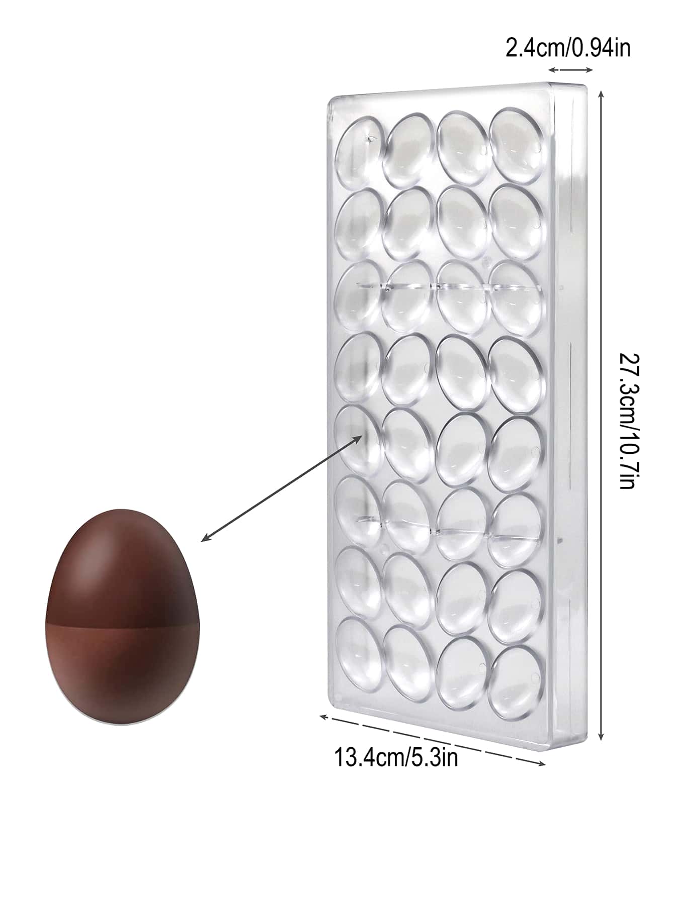 قالب شوكولاتة بلاستيكي للاستخدام المنزلي