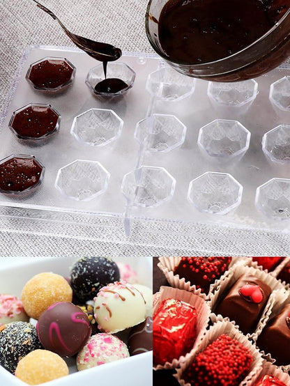 قالب شوكولاتة بلاستيكي للاستخدام المنزلي