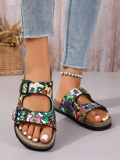 صندل خفيف الوزن سميك المرجان الناعم المسطح النعل الخارجي النعال ناعمة